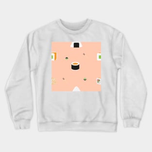 Cute Sushi Kawaii Pattern Crewneck Sweatshirt